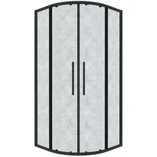 Душевой уголок Grossman Cosmo 80x80x195 301.K33.02.8080.21.02 (черный матовый/шиншилла стекло)