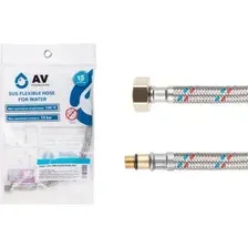 Подводка гибкая для воды иголка м10 короткая - гайка 1/2 100 см AV Engineering AVE203100