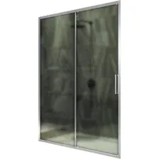 Душевая дверь MaybahGlass 195x120 MGD-1280-5 (сатин стекло/хром матовый)