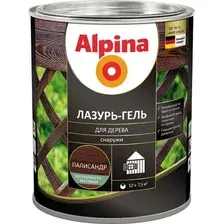 Защитно-декоративный состав Alpina Лазурь-гель (2л, палисандр)