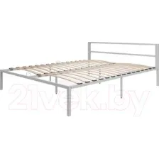 Кровать Князев Мебель Берта 140x190 БА.140.190.С (серый муар)