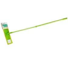 Швабра для пола с насадкой из микрофибры Solid, зеленая, PERFECTO LINEA