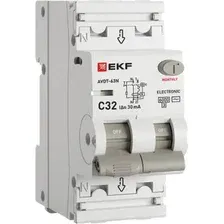 Дифференциальный автомат EKF PROxima АВДТ-63N 1P+N 32А C 30мА AC / D63N26E32C30