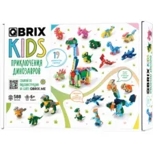 Конструктор QBRIX Kids Приключения динозавров 16в3 32009