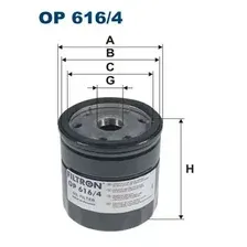 Фильтр масляный FILTRON OP 616/4 Audi A1, Skoda Fabia, VW Polo 1.4TDI 14>