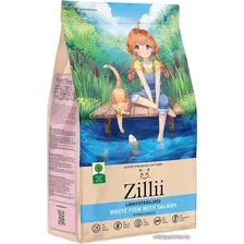 Сухой корм для кошек Zillii Light/Sterilized белая рыба с лососем 2 кг