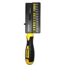 Набор отвертка с битами Berger BG1072 (13 предметов)