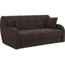 Диван Mebel-Ars Аккордеон Барон НПБ 140x200 (коричневый кордрой)