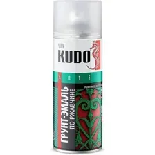Эмаль Kudo По ржавчине RAL 3020 520 мл (красный)
