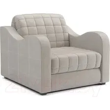 Кресло-кровать Mebel-Ars Аккордеон Барон №4 (бархат бежевый Star Velvet 6 Light Beige)