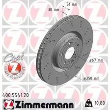 Тормозной диск ZIMMERMANN 400.5541.20 вентилируемый, перфорированный , передняя ось