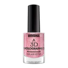 Лак для ногтей LUXVISAGE 3D HOLOGRAPHIC тон 717 Бежево-розовый коралл