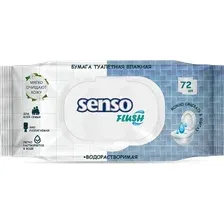 Туалетная бумага влажная Senso Flush, 72 шт