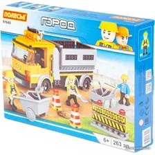 Конструктор Полесье 81940 Город. Строительная бригада
