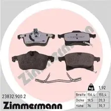 Комплект тормозных колодок, дисковый тормоз ZIMMERMANN 23832.900.2