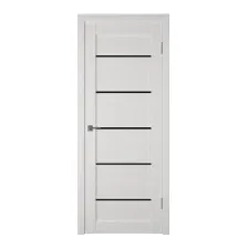 Межкомнатная дверь Юркас Atum pro X27 black gloss 70x200 (milky white)
