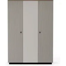 Шкаф Black Red White Domenica SZF2D1L (глиняный серый/дуб сильвержек ореховый)