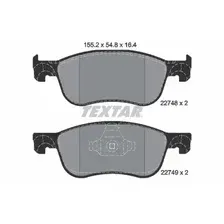 Тормозные колодки дисковые передняя ось TEXTAR 2274801