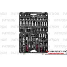 PATRON - Набор инструментов 179 пр: 1/4 inch, 3/8 inch, 1/2 inch, 4-32мм, 6 граней / P-41793-5