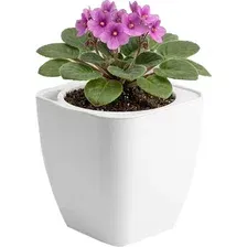 Кашпо BOTANICA Block с автополивом (12.5x12.5см, белый)
