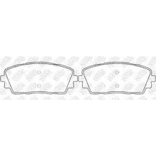 Тормозные колодки дисковые передняя ось NIBK PN0580