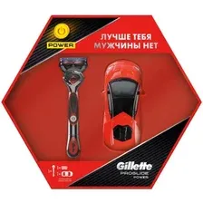Подарочный набор Gillette Fusion Proglide Power 1 сменная кассета + машинка