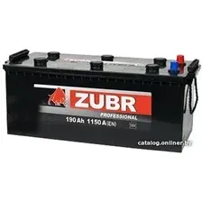 Автомобильный аккумулятор Zubr Professional (190 А/ч)