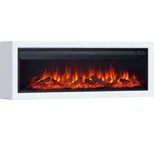 Каминокомплект Смолком Palermo F V60 Vision 60 LOG LED (бьянко белый)