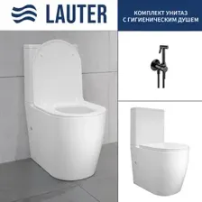 Унитаз напольный Lauter Rimless 21D2202 + гигиенический душ Tera 21GN9012BM
