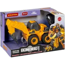 Конструктор Bondibon Экскаватор с буром-робот ВВ5975