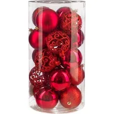 Елочная игрушка Ausini VT25-04018-3 (красный, 20 шт)
