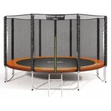 Батут Atlas Sport 435 см - 14ft PRO (усиленные опоры) оранжевый