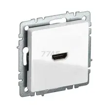 Розетка HDMI IEK Brite РHDMI-0-БрБ белый (BR-H10-K01)