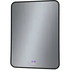 Grossman Зеркало Elegans-норма Black LED 1760802 (с сенсорным выключателем и подогревом)