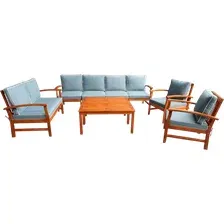 Комплект садовой мебели National Tree Company из акации TP6050.0.1 (5 предметов)