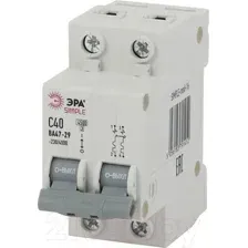 Выключатель автоматический ЭРА Simple-mod-14 ВА47-29 2P 25А 4.5кА C / Б0039231