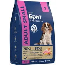 Сухой корм для собак Brit Premium Dog Adult Small курица 1 кг