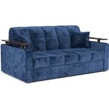 Диван Мебель-АРС Аккордеон Бакли НПБ 120x200 (велюр синий Plush OWV-21)