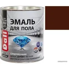 Эмаль Dali Для пола 2 л (красно-коричневый, RAL 3009)
