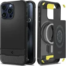 Чехол для телефона Spigen Rugged Armor (MagFit) для iPhone 15 Pro Max ACS06561 (черный)