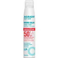 Спрей-мист солнцезащитный Agrado для чувствительной кожи, SPF50, 200 мл