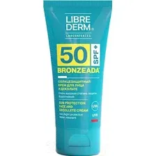 Крем солнцезащитный Librederm Bronzeada для лица и зоны декольте SPF50 (50мл)