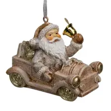Елочная игрушка Erich Krause Decor. Дед Мороз на машине / 64555