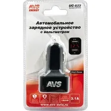 Автомобильное зарядное устройство AVS UC-523 / A07444S