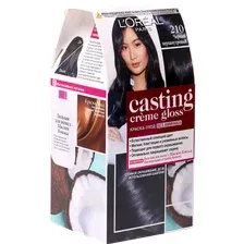 Крем-краска для волос L'Oreal Casting Creme Gloss 210 черный перламутровый