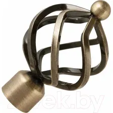Набор наконечников для карниза АС ФОРОС Булава D25 (2шт, антик)