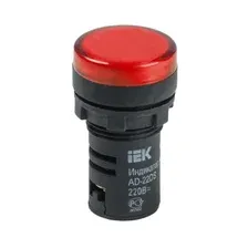 Лампа сигнальная IEK AD22DS(LED) 230В AC красный (BLS10-ADDS-230-K04)