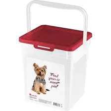 Контейнер для корма Бытпласт Lucky Pet, 434212821, бордовый, 8 л