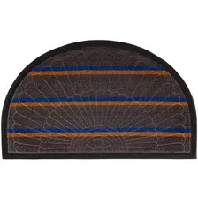 Придверный коврик ComeForte Уют Мультиколор полукруглый 60x90 (серый)
