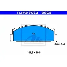 Тормозные колодки дисковые передняя ось ATE 13.0460-3936.2
